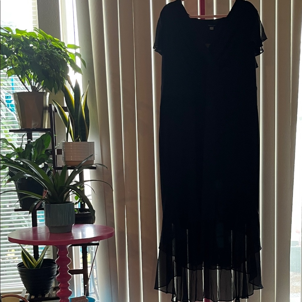 Tommy Hilfiger Elegant Black High Low Dress